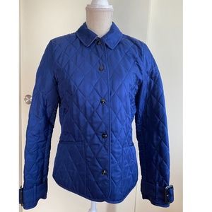 Burberry Diamond Quilted Thermoregulated Jacket, Blue Royal S